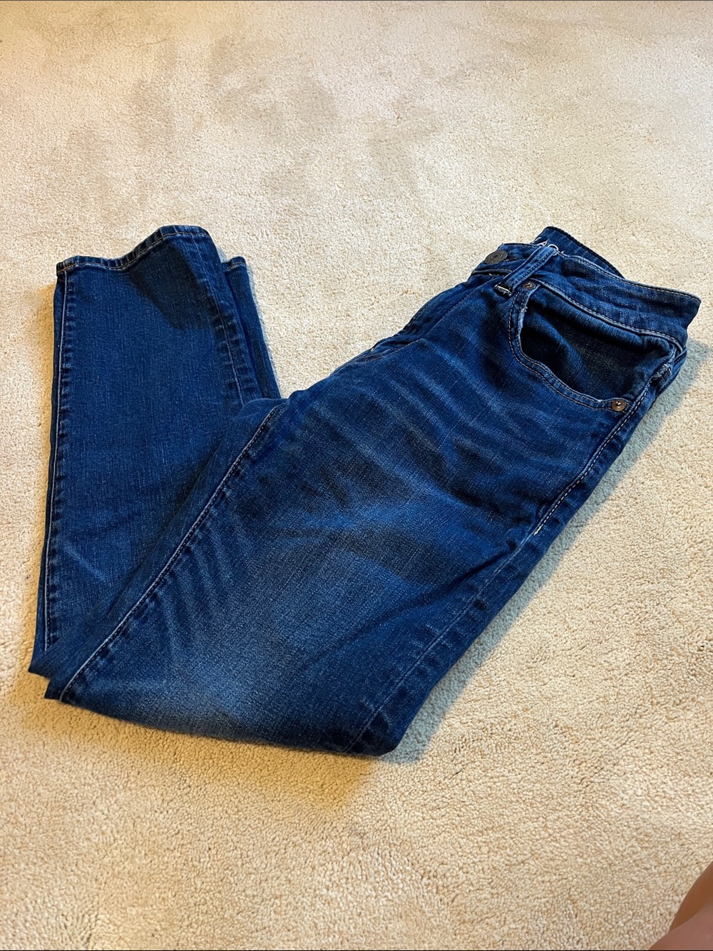 American Eagle Next Level Flex Slim Straight Dark Blue Jeans - 28x28